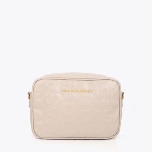 BOLSO BANDOLERA MONOGRAMA PIEDRA GRIS PERLA LOLA CASADEMUNT LF2604076
