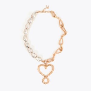 COLLAR COMBINADO CORAZON INFINITO METAL-METAL LOLA CASADEMUNT LF2603070