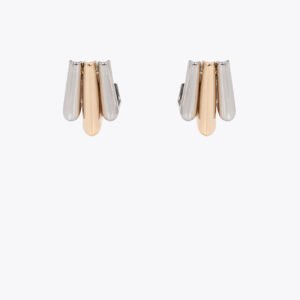 PENDIENTES GEOMETRICO BICOLOR METAL-METAL LOLA CASDEMUNT LF2603052