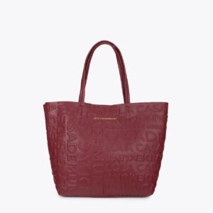 BOLSO SHOPPER MONOGRAMA BURDEOS LOLA CASADEMUNT LF2604075