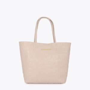 BOLSO SHOPPER MONOGRAMA PIEDRA GRIS PERLADO LOLA CASADEMUNT LF2604075