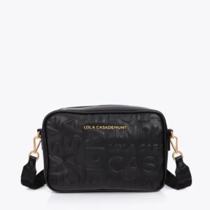 BOLSO BANDOLERA BASICA LOGOTIPADA NEGRO LOLA CASADEMUNT LF2604076