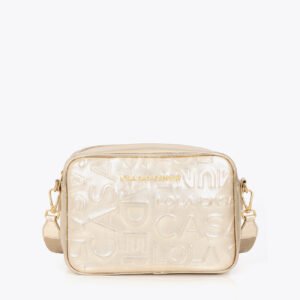 BOLSO BANDOLERA BASICA LOGOTIPADA DORADO LOLA CASADEMUNT LF2604076