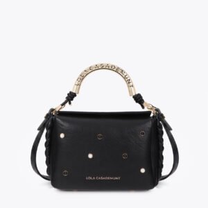 BOLSO BANDOLERA MEDIANA 1981 TACHAS NEGRO LOLA CASADEMUNT LF2604005
