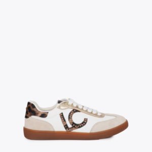 ZAPATILLAS CON LOGO DETALLE TACHAS CRUDO-MARRON LOLA CASADEMUNT LF2605027