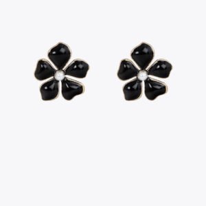 PENDIENTES BOTON FLOR LACADA METAL-NEGRO LOLA CASADEMUNT LF2603079