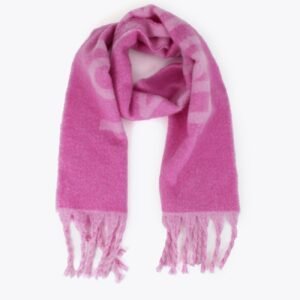 BUFANDA REVERSIBLE CON LOGOTIPO LILA-ROSA LOLA CASAADEMUNT LF2607013