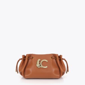 BOLSO BANDOLERA CON DETALLE DE CADENAS AJUSTABLES MARRON LOLA CASADEMUNT LF2604022