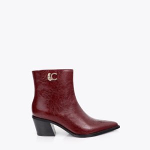 BOTIN EFECTO PIEL TEXTURA LC LEOPARDO BURDEOS LOLA CASADEMUNT LF2605023