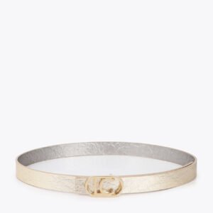 CINTURON REVERSIBLE METALIZADO LOLA CASADEMUNT LF2606016
