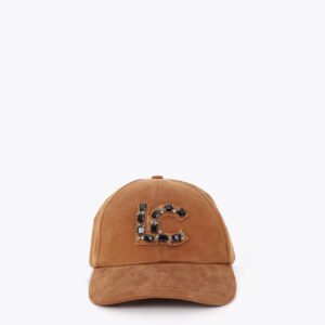 GORRA EN TEJIDO CON LC CRISTALES MARRON LOLA CASADEMUNT LF2607018