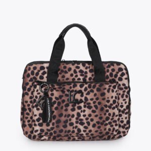 MALETIN ORDENADOR EN NYLON ANIMAL PRINT LOLA CASADEMUNT LF2612015