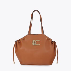 BOLSO SHOPPER CON DETALLE DE CADENAS AJUSTABLES MARRON LOLA CASADEMUNT LF2604021